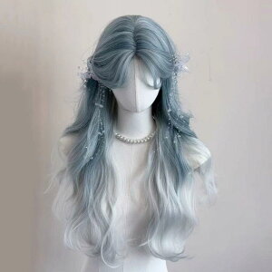 �E�B�b�O ���f�B�[�X �A�C�X�u���[ �O���f�[�V���� �����O �J�[�� �����[�^ �Z���^�[�p�[�g �傫�߃E�F�[�u �l�H�� �t���E�B�b�O