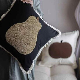 クッション 猫柄 犬柄 動物柄 刺繍 北欧風 腰当て 背当て 枕 ソファ 抱き枕 かわいい おしゃれ ぬいぐるみ ポリエステル