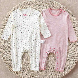 ベビー服 女の子 長袖 ロンパース 春秋 綿 カバーオール 0歳 1歳 日本風 かわいい 普段使い 部屋着 66 73 80 90 100