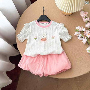 �q���� ���̎q ���� T�V���c �V���[�g�p���c �㉺�Z�b�g �ԕ� �E�T�M ���� �v�����Z�X ���킢�� 80 90 100 110 120 130
