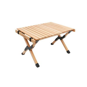 S'more(�X���A) Woodi Roll Table �L�����v �e�[�u�� �E�b�h���[���e�[�u�� �ؐ� �A�E�g�h�A �e�[�u�� �܂肽���� (60cm)