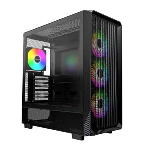 Montech X5 (B) �u���b�N�bATX �Ή� �~�h���^���[ PC�P�[�X �����K���X �p�l������/���G�A�t���[/�O�ʃ��b�V���p�l��/�����e�b�N �y�������K�i�z