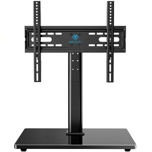 PERLESMITH �e���r�X�^���h tv�X�^���h tv stand �e���r�� ���[�^�C�v vesa ��� ���j�^�[ �Ǌ� �Ǌ|�� 32~60�C���`�Ή� VESA�K�i400x400mm�܂� �ω׏d40kg 6�i�K�������� �u���b�N