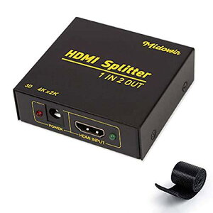 Midowin HDMI ���z�� 1����2�o�� �����o�� HDMI �Z���N�^�[ 4K 3D HDCP Ver 1.4 Nintendo Switch PS4 Xbox HDTV DVD�v���[���[�ȂǑΉ� ����m�F�� �����o���h�t�� �ؑ֊� ���{�������