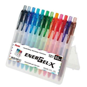 PENTEL (�؂�Ă�) �{�[���y�� �Q���C���L �G�i�[�W�F�� �m�b�N�� 0.5mm BLN105-12SET 12�F�Z�b�g ENERGEL-X �P�[�X���� [���s�A���i]