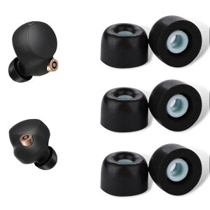DELUXEFOX �ᔽ���C���[�s�[�X �C���[�`�b�v �X�|���W�����J�o�[ �w�b�h�t�H������ SONY�p WF-1000XM4/1000XM5�K�p �C���[�L���b�v �E���^���� �ᔽ���C���z���J�o�[