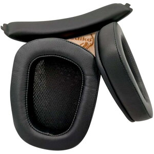 misodiko �C���[�p�b�h �N�b�V���� �w�b�h�o���h�L�b�g �����p Logitech G633 G933 G635 G935 G633S G933S �Q�[���p�w�b�h�Z�b�g(�u���b�N�v���e�C�����U�[)