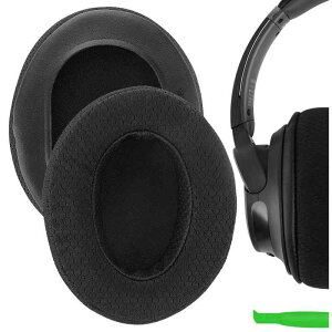 Geekria �C���[�p�b�h Comfort ���� �݊��� �p�b�h �\�j�[ Sony WH-CH700N, WH-CH710N, WH-CH720N �w�b�h�z���ɑΉ� �p�b�h �C���[/�C���[�J�b�v ���b�V���t�@�u���b�N(�u���b�N)