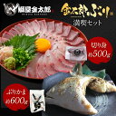 ＼通販の虎出演！虎絶賛！／金太郎ぶり 満喫セット (切り身 約500g ＋ ぶりカマ 約600g) 極上 2025 母の日 ブリ 鰤 刺身 お刺身 刺し身 さしみ 切り身 1 匹 冷凍 解凍 お取り寄せ ギフト プレゼント 送料無料 お返し 贈答品 産地直送 宮崎 海鮮 お中元