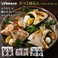 【マラソン中30％OFF】鰤屋金太郎 ブリ 鯛 カンパチ カマ3種6点バラエティセット 約3.4kg ブリカマ 約600…