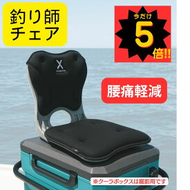 【週末ポイント5倍】釣り用椅子『釣り師チェア』 フィッシングチェア 釣り用イス 腰痛軽減 軽量 折り畳み 固定ベルト 袋付き 人間工学に基づいて製作 低反発