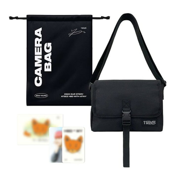 楽天市場】[OUR STORY] CAMERA BAG WOOYOUNG ATEEZ 送料無料 