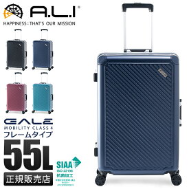 【最大26倍】アジアラゲージ ガーレ スーツケース Mサイズ 55L フレームタイプ アルミフレーム 静音 抗菌 中型 A.L.I GALE LC-5020-24 キャリーケース キャリーバッグ