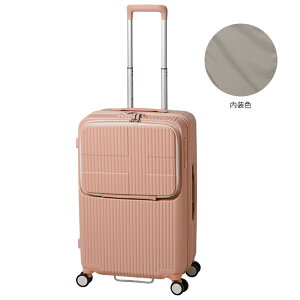 【最大38倍|10/30 9:59〆】2年保証 イノベーター スーツケース Mサイズ 62L フロントオープン 前開き トップオープン 上開き 軽量 innovator INV60 キャリーケース