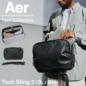 【最大40倍｜4/25限定】エアー ボディバッグ Aer Tech Sling 3 ウエストバッグ メンズ ブランド 大容量 軽量 防水 横型 斜めがけ A4 9L テックコレクション 31017