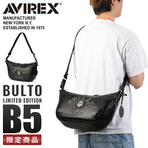 �y�ǉ��ő�+36�{�z�A���B���b�N�X �V�����_�[�o�b�O �����Y �u�����h ���U�[ �{�v �y�� ���^ �M�` ������ �΂߂��� �~�j A5 �u���g ���~�e�b�h�G�f�B�V���� AVIREX BULTO LIMITED EDITION AVX5650 cpn10o