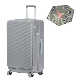 【最大38倍 9/15限定】ハント スーツケース Lサイズ 88L/102L 大型 大容量 軽量 拡張機能 フロントオープン キャスターストッパー4輪 双輪 キャリーケース ココント ace HaNT KOKONT 05517