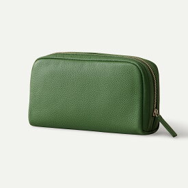 【楽天1位】ボックスポーチ 本革 ポーチ バッグインバッグ 日本製YKKファスナー 小物入れ 大容量 自立 スクエア レザーポーチ 革 レザー レディース メンズ 長方形 トラベルポーチ 人気 大きめ コンパクト おしゃれ ブランド 旧ビジネスレザーファクトリー LIB