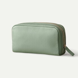 【楽天1位】ボックスポーチ 本革 ポーチ バッグインバッグ 日本製YKKファスナー 小物入れ 大容量 自立 スクエア レザーポーチ 革 レザー レディース メンズ 長方形 トラベルポーチ 人気 大きめ コンパクト おしゃれ ブランド 旧ビジネスレザーファクトリー LIB