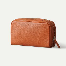 【楽天1位】ボックスポーチ 本革 ポーチ バッグインバッグ 日本製YKKファスナー 小物入れ 大容量 自立 スクエア レザーポーチ 革 レザー レディース メンズ 長方形 トラベルポーチ 人気 大きめ コンパクト おしゃれ ブランド 旧ビジネスレザーファクトリー LIB