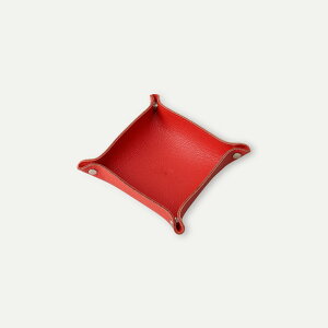 【楽天1位】レザートレイ (正方形) 正方形 小型 本革 名入れ シンプル 折り畳み 小物入れ レザートレイ アクセサリーケース アクセサリートレイ 収納 革小物 トレー レザー おしゃれ 鍵置き