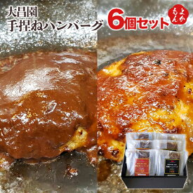 大昌園 手捏ねハンバーグ6個セット【送料無料】丸昌 焼肉の大昌園 九州 福岡 お取り寄せグルメ 福岡県よかもんショップ