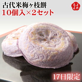 古代米梅ヶ枝餅10個入×2セット【毎月17日限定販売】【送料無料】太宰府名物 かさの家　九州 福岡 お取り寄せグルメ 福岡県よかもんショップ