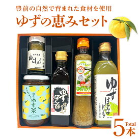 ゆずの恵みセット （ゆずはちみつドリンク・青柚こしょう・ゆず茶・ゆずぽん酢・ゆずパッチョ）【送料無料】ハウスボトラーズ 柚子 ユズ 九州 福岡 お取り寄せグルメ 福岡県よかもんショップ