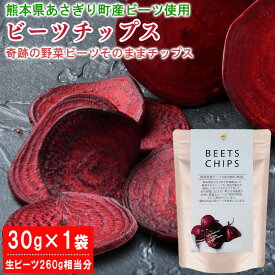 ビーツ チップス 30g×1袋 熊本県あさぎり町産ビーツ100%使用 食べる輸血 スーパーフード 熊本県産 国産