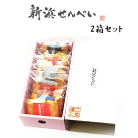 新浜せんべいセレクトボックス（個包装）2箱セット 揚げおかき 手焼き煎餅 詰め合わせ 手土産に好評 誕生日 プレゼント ギフト 贈答品 母の日 父の日 敬老の日 産地直送 国産 お中元 お歳暮 大切な方 内祝い お年賀 お取り寄せ 新浜せんべい
