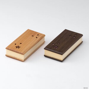 モダン過去帳『木製過去帳さくら 樺桜/ウォールナット 3.5寸 日付あり』 (モダン 過去帳 ミニ仏壇用 過去帖 桜 サクラ かばざくら ナチュラル 3.5寸 3.5号 3.5号 三寸五分 日付入り 日入り 日