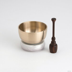 おりんセット やわらぎ 九谷銀彩パープル 2.0寸/2.3寸 (スタンドりん棒付 おりん ミニ おりんセット かわいい リン 仏具 ミニ仏壇 手元供養)