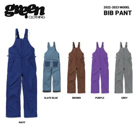 Green clothing BIB Pant / グリーンクロージング ビブパンツ 2022-2023
