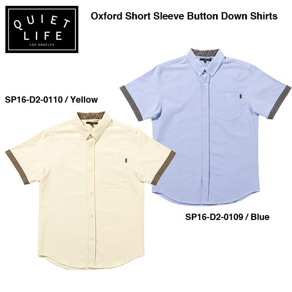 オックスフォード ショートスリーブ ボタンダウンシャツクワイエットライフ 2016 Spring 非売品 Model THE QUIET Oxford クワイエットライフ Down 【在庫あり/即出荷可】 Sleeve Short LIFE SPRING Button