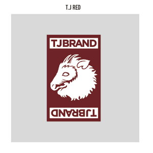 TJ BRAND ORIGINAL Square logo Sticker / eB[WFCuh IWi XNGASXebJ[