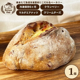 BUSUKOPAN クランベリークリームチーズ ハードパン クランベリー マカダミアナッツ クリームチーズ 冷凍パン お取り寄せパン ベーカリー 朝食 おやつ