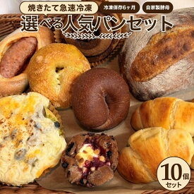 BUSUKOPAN 選べる人気パン10個セット 冷凍パン お取り寄せパン 送料無料 パンセット 詰め合わせ 食べ比べ ベーカリー 朝食 パンギフト