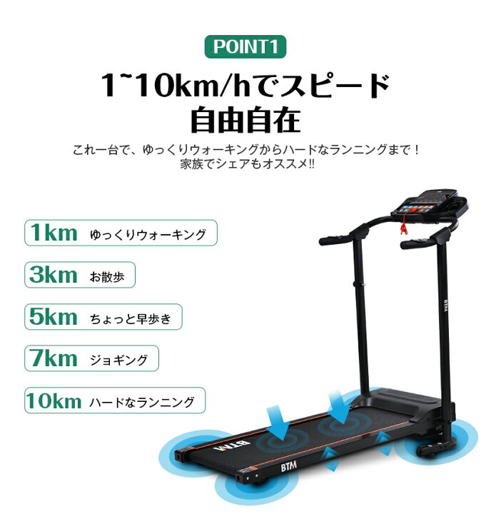 楽天市場】【全品P5倍☆今夜20時〜4H限定！】電動ランニングマシン 