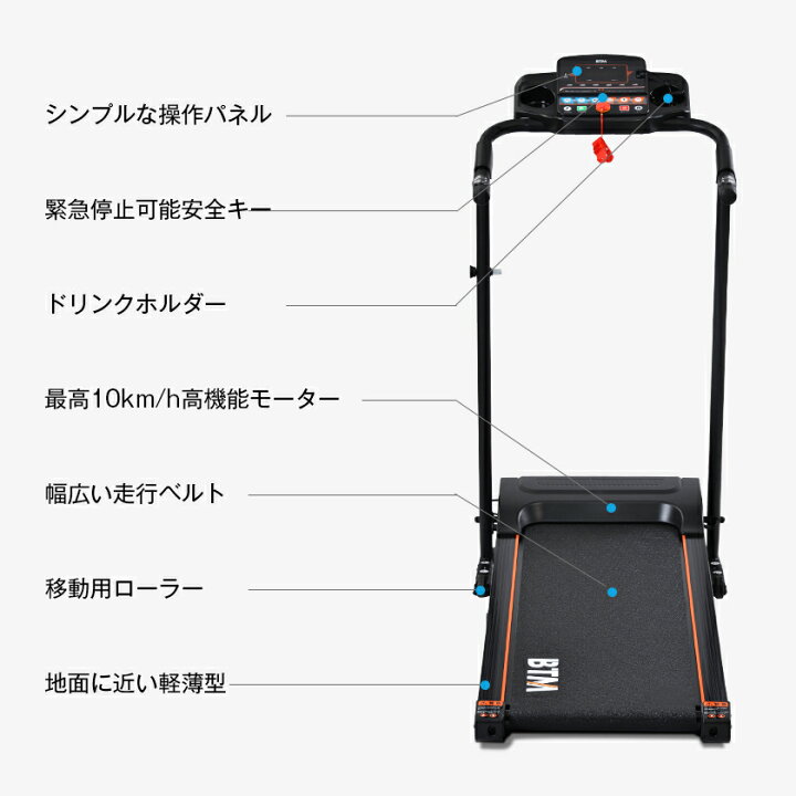 楽天市場】【全品P5倍☆今夜20時〜4H限定！】電動ランニングマシン 