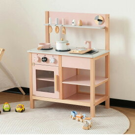 おままごと キッチン 木製 ままごと ごっこ遊び 台所 調理器具付き 調味料 知育玩具 お店屋さんごっこ ミニキッチン キッズ 子ども かわいい おしゃれ ギフト 誕生日 プレゼント ギフトボックス付き クリスマス