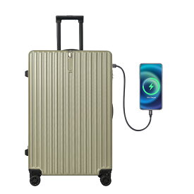 スーツケース Lサイズ 軽量 USBポート付き 隠しフック キャリーケース lサイズ　キャリーバッグ フック付き 大容量 ストッパー付き 軽い 7日-14日 大型 TSAロック 送料無料　suitcase BY851 当店人気