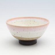 彩ライン　飯碗（紅）　径11.3cm 茶碗 ライスボウル 瀬戸焼 日本製 和食器 食器 シンプル