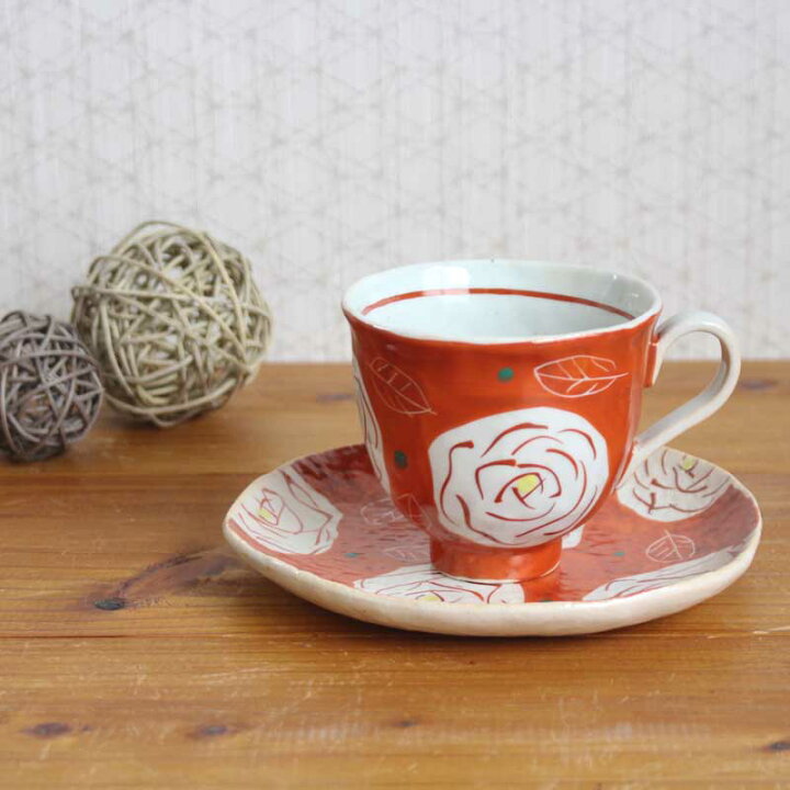 楽天市場】【赤絵バラ コーヒー碗皿】瀬戸焼 和食器 食器 