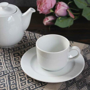 PILLIVUYT（ピリヴィッツ）サンセール ティーカップ＆ソーサー ティータイム コーヒー 珈琲 碗皿 180cc フランス製 白い食器 洋食器 磁器 オーブン可