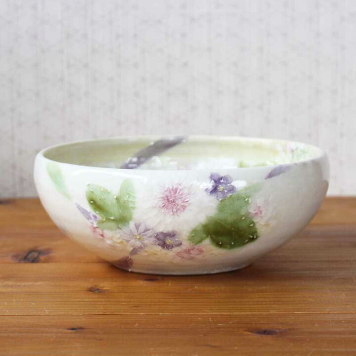 楽天市場】【花かざり 預け鉢】瀬戸焼 和食器 食器 盛鉢 深鉢 サラダ 
