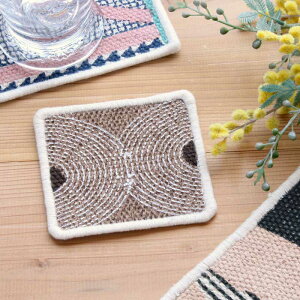 ymon chemin coasterzV} R[X^[ ITNiCeBl[j 10×10cm Rbg100 VRf nhCh 􂦂 Lb`G