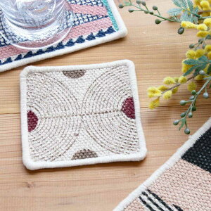 ymon chemin coasterzV} R[X^[ GLRiO[j 10×10cm Rbg100 VRf nhCh 􂦂 Lb`G