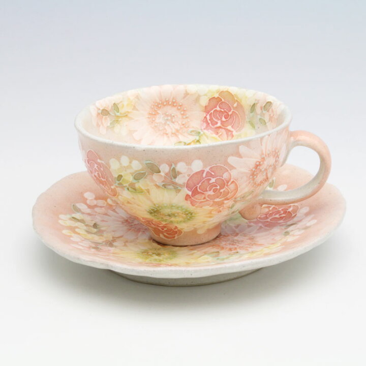 楽天市場】紅彩優花 コーヒー碗皿【瀬戸焼 和食器 食器 コーヒーカップ 
