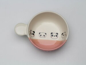 手付スープ【陶育】子供食器/こども大好き【ピンク】ユニコーン・パンダ【男の子 女の子】離乳食