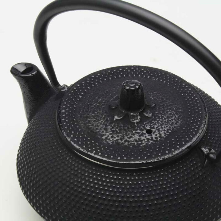 楽天市場】【南部鉄器】鉄瓶 鉄急須 兼用瓶 丸アラレ（茶こし付）瓶敷 